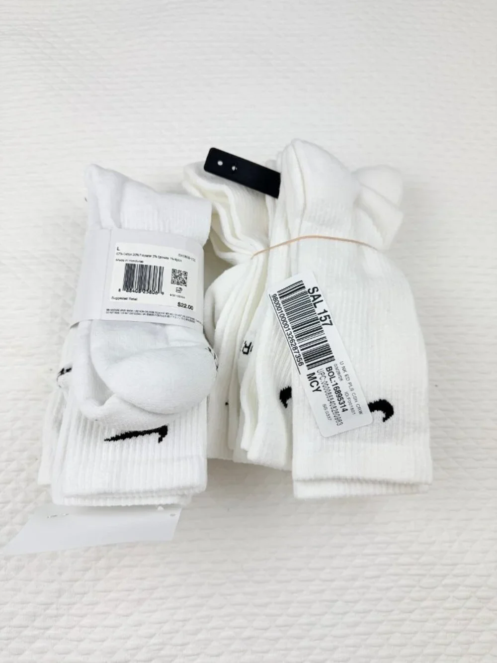 Nike Everyday Plus Dri-FIT Adult Mens L (8-12) Cushioned 7 Pair Crew Socks